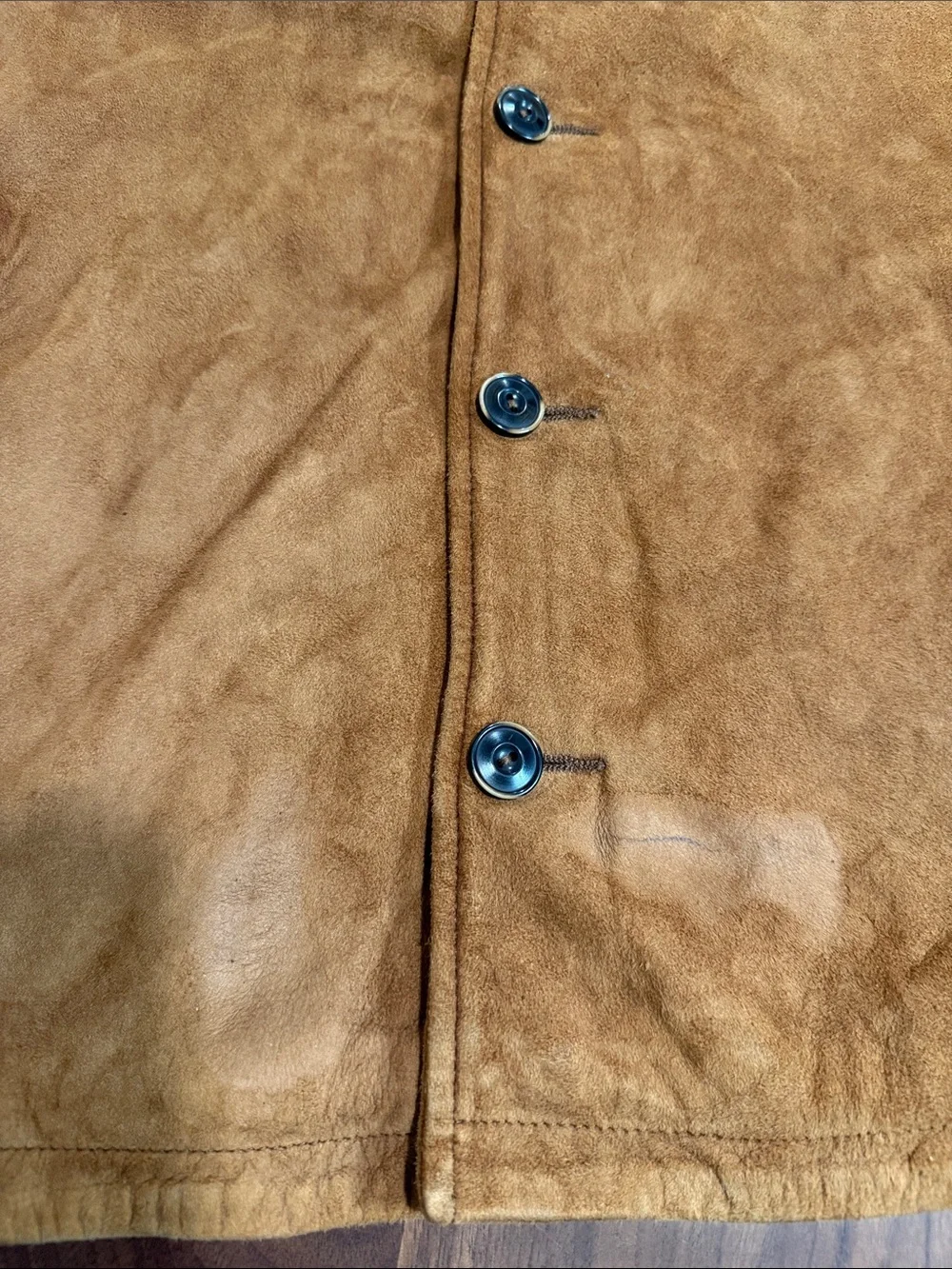 John Varvatos Suede Button-Front Jacket in Tan